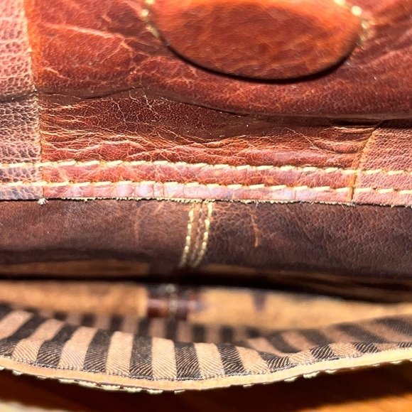 Jack‎ Georges Voyager Messenger Bag Crossbody Brown genuine Leather Unisex purse - Picture 8 of 14